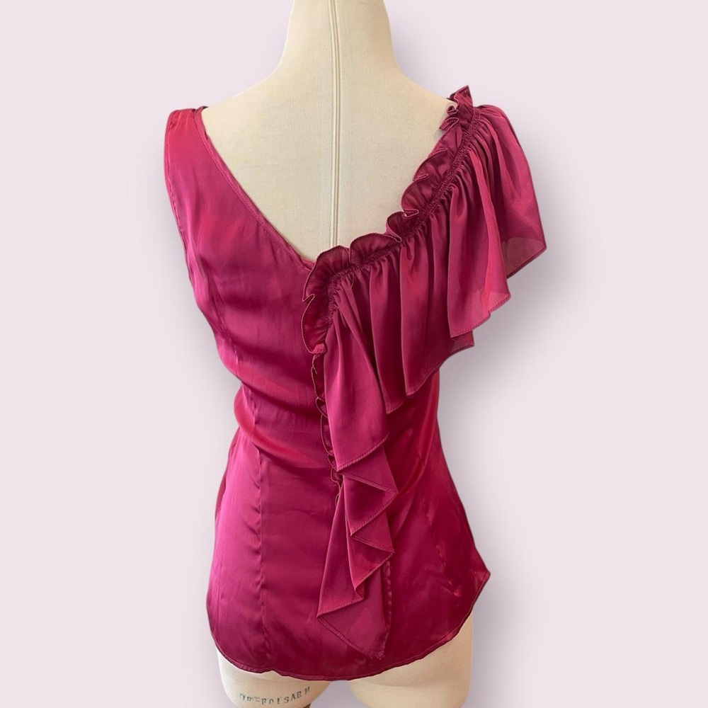 Pink BISOU BISOU sleeveless ruffle top - Picture 2 of 4